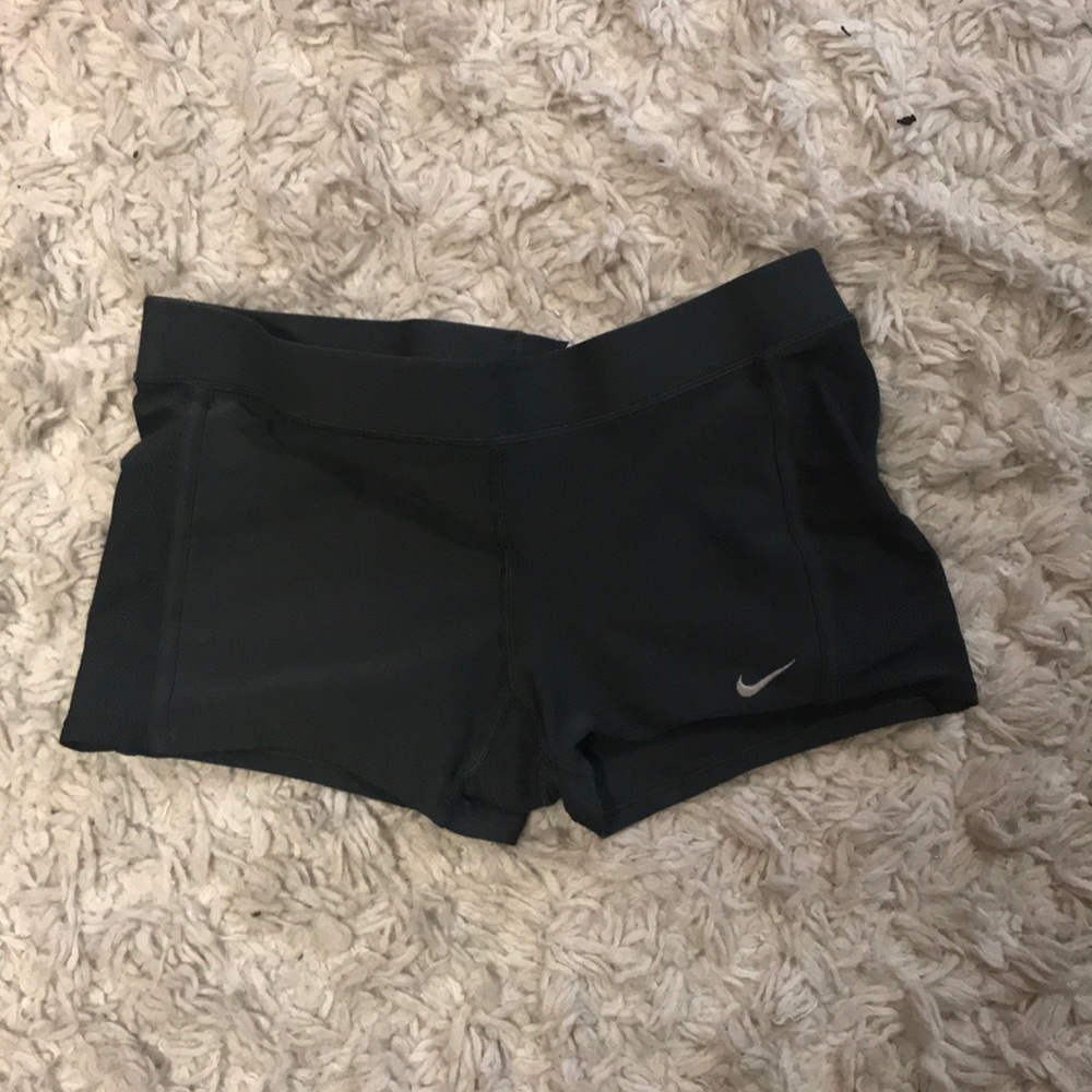 Grey spandex shorts